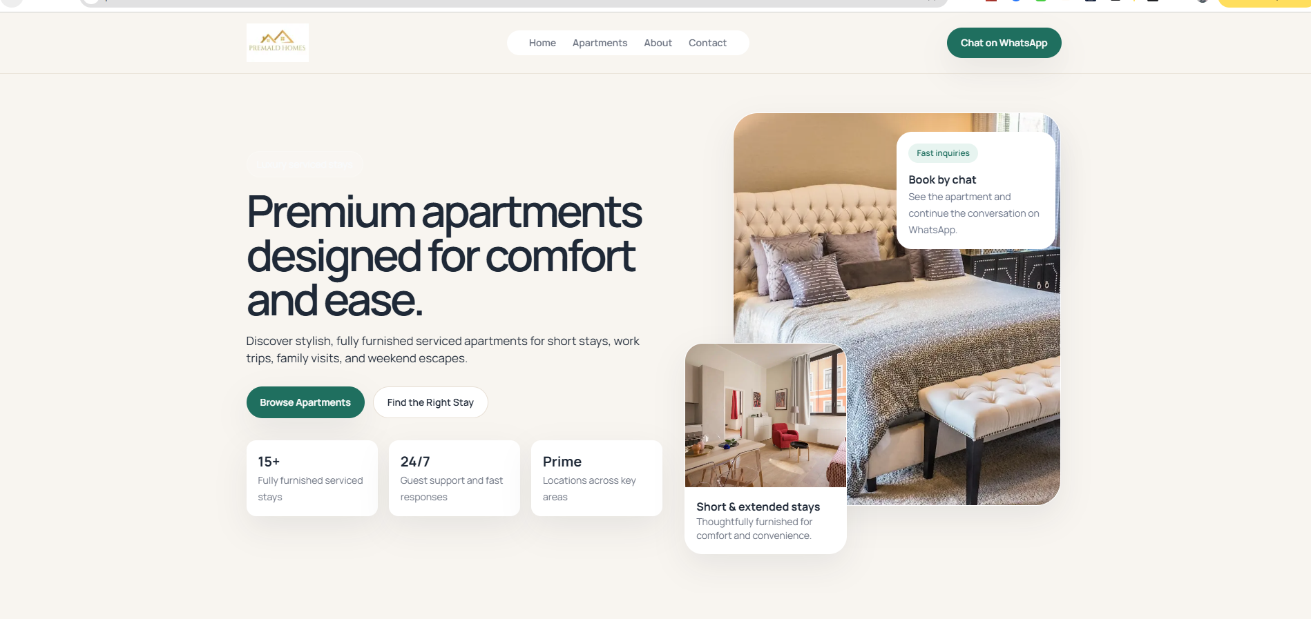 Premald Homes website